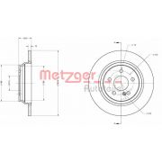 Слика 1 на кочионен диск METZGER Coated 6110489