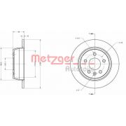 Слика 1 на кочионен диск METZGER Coated 6110492