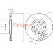 Слика 1 на кочионен диск METZGER Coated 6110513