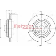 Слика 1 на кочионен диск METZGER Coated 6110567