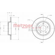 Слика 1 на кочионен диск METZGER Coated 6110581