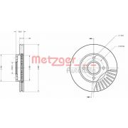 Слика 1 на кочионен диск METZGER Coated 6110586