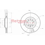 Слика 1 на кочионен диск METZGER Coated 6110598