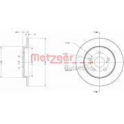 Слика 1 $на Кочионен диск METZGER Coated 6110617