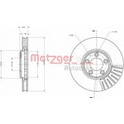 Слика 1 $на Кочионен диск METZGER Coated 6110642