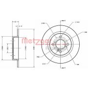 Слика 1 $на Кочионен диск METZGER Coated 6110646