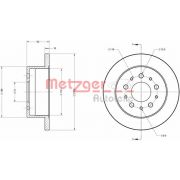 Слика 1 на кочионен диск METZGER Coated 6110651