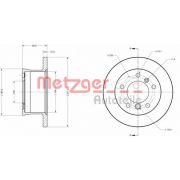 Слика 1 на кочионен диск METZGER Coated 6110677