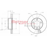 Слика 1 на кочионен диск METZGER Coated 6110687