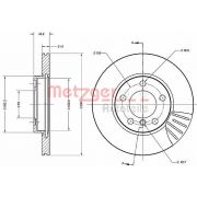 Слика 1 на кочионен диск METZGER Coated 6110692