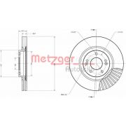 Слика 1 $на Кочионен диск METZGER Coated 6110695