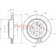 Слика 1 на кочионен диск METZGER Coated 6110696