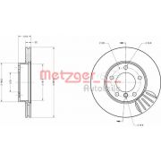 Слика 1 на кочионен диск METZGER Coated 6110712