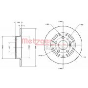 Слика 1 на кочионен диск METZGER Coated 6110720