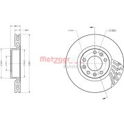 Слика 2 на кочионен диск METZGER Coated 6110839