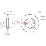 Слика 1 на кочионен диск METZGER Coated 6110843