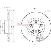 Слика 2 на кочионен диск METZGER Coated 6110854