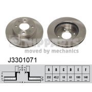 Слика 1 на кочионен диск NIPPARTS J3301071