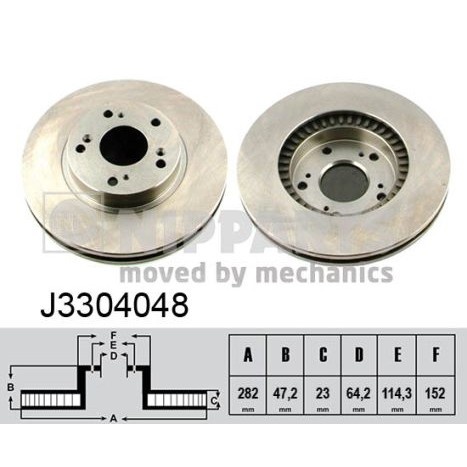 Слика на Кочионен диск NIPPARTS J3304048