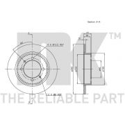 Слика 2 $на Кочионен диск NK 203015