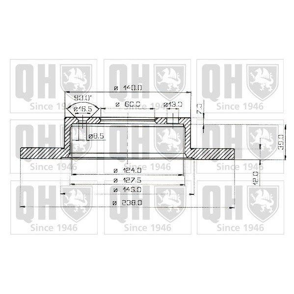 Слика на Кочионен диск QUINTON HAZELL BDC3245