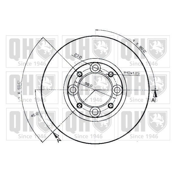 Слика на Кочионен диск QUINTON HAZELL BDC3266