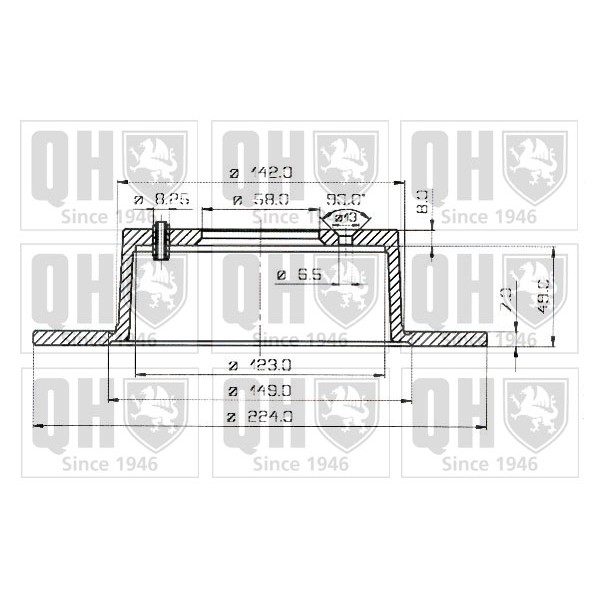 Слика на Кочионен диск QUINTON HAZELL BDC3274