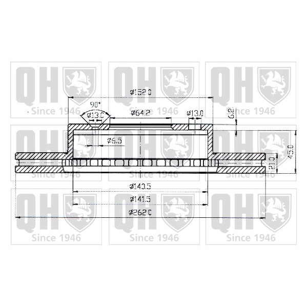 Слика на Кочионен диск QUINTON HAZELL BDC3573