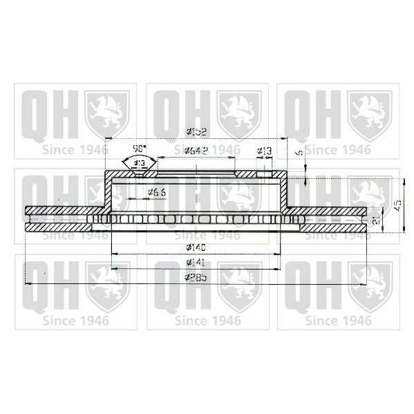 Слика на Кочионен диск QUINTON HAZELL BDC3575