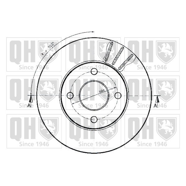 Слика на Кочионен диск QUINTON HAZELL BDC3582