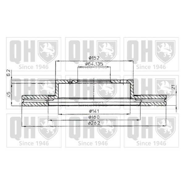 Слика на Кочионен диск QUINTON HAZELL BDC4313