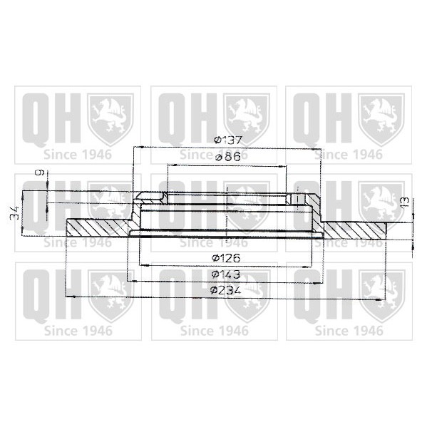 Слика на Кочионен диск QUINTON HAZELL BDC4592