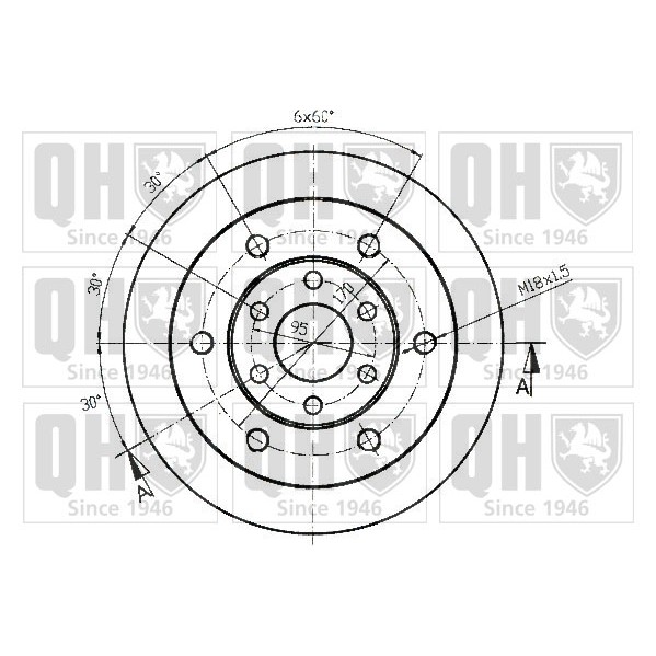 Слика на Кочионен диск QUINTON HAZELL BDC4759