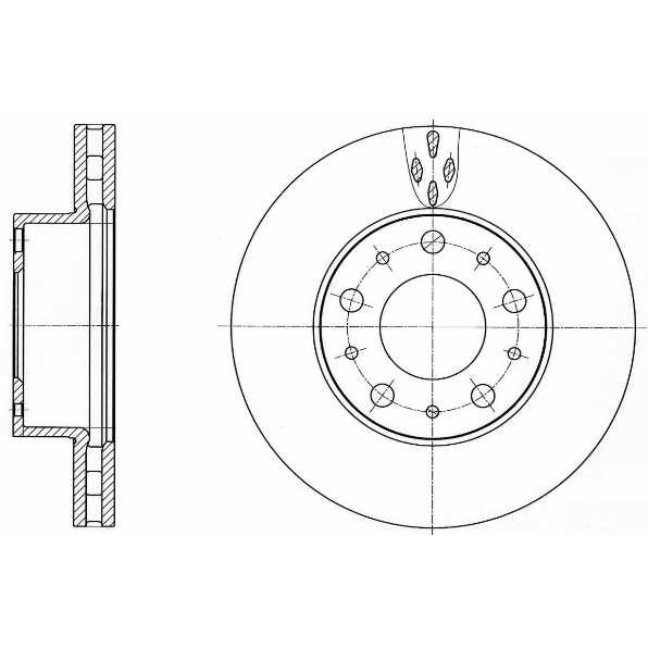 Слика на кочионен диск REMSA 61015.10 за Fiat Ducato Platform 250 160 Multijet 3,0 D - 158 коњи дизел