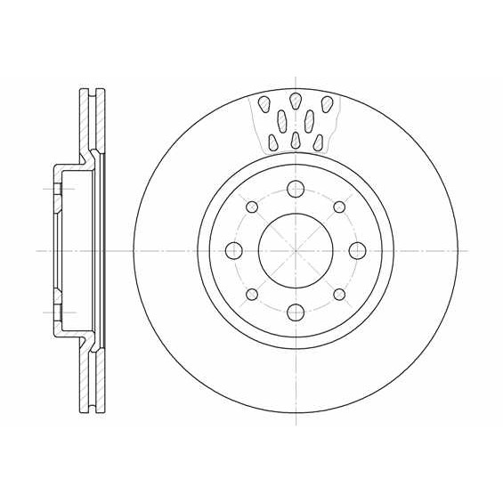 Слика на кочионен диск REMSA 6189.10 за Fiat Albea 178 1.8 Bipower - 110 коњи Бензин/Етанол