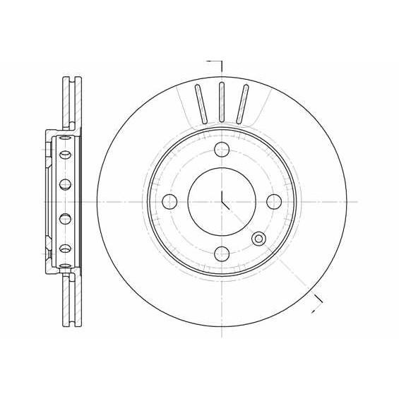 Слика на кочионен диск REMSA 6426.10 за VW Polo 3 (6n1) 50 1.0 - 50 коњи бензин