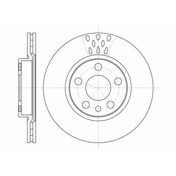 Слика на кочионен диск REMSA 6442.11 за Citroen Jumpy U6U 1.9 D 70 - 69 коњи дизел