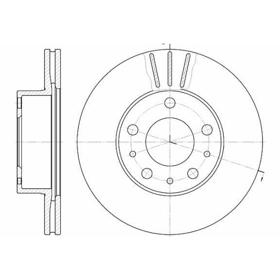 Слика на кочионен диск REMSA 6476.10 за Citroen Relay BOX 2301 2.5 TD - 103 коњи дизел