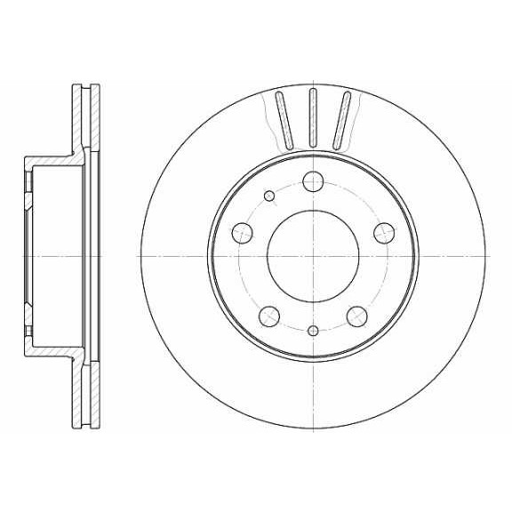 Слика на кочионен диск REMSA 6504.10 за Citroen Jumper Platform 2.2 HDi 150 - 150 коњи дизел