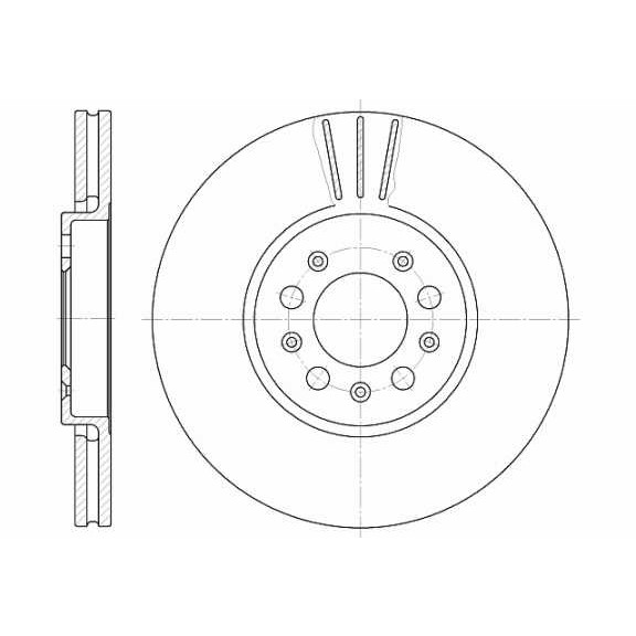 Слика на кочионен диск REMSA 6544.10 за VW Polo 5 (6R) 1.4 - 85 коњи бензин