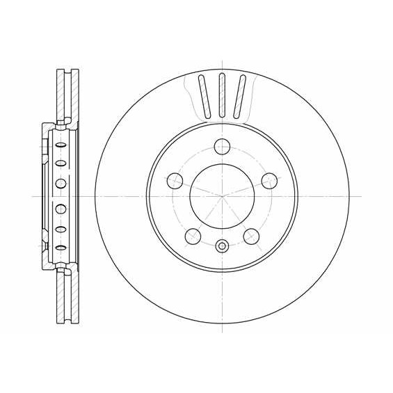 Слика на кочионен диск REMSA 6545.10 за Skoda Rapid (NH3) 1.6 - 105 коњи бензин