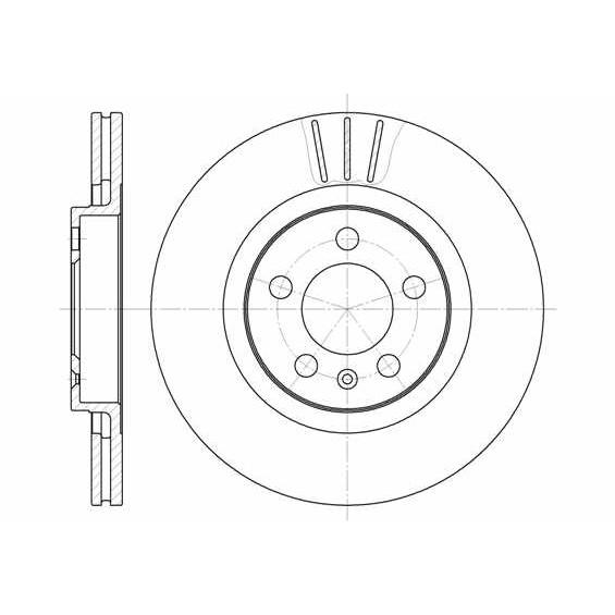 Слика на кочионен диск REMSA 6546.10 за VW Jetta 4 (1J2) 1.9 SDI - 68 коњи дизел