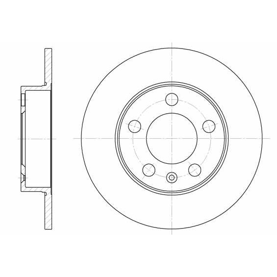 Слика на кочионен диск REMSA 6547.00 за VW Beetle (9C1,1C1) 1.6 - 102 коњи бензин