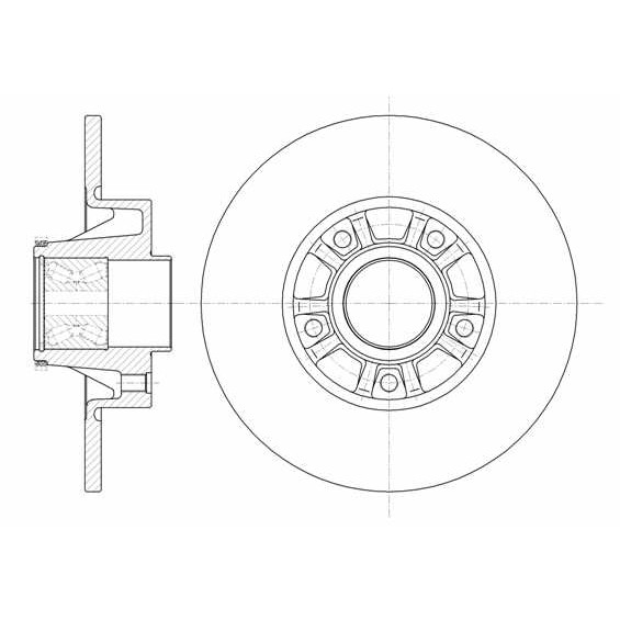 Слика на кочионен диск REMSA 6733.20 за Opel Vivaro Platform (E7) 2.5 CDTI - 114 коњи дизел