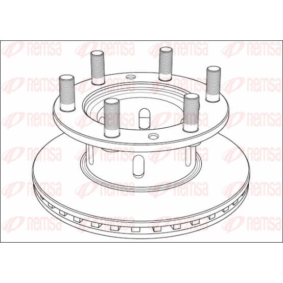 Слика на Кочионен диск REMSA Heavy Duty Brake Disc NCA1001.20