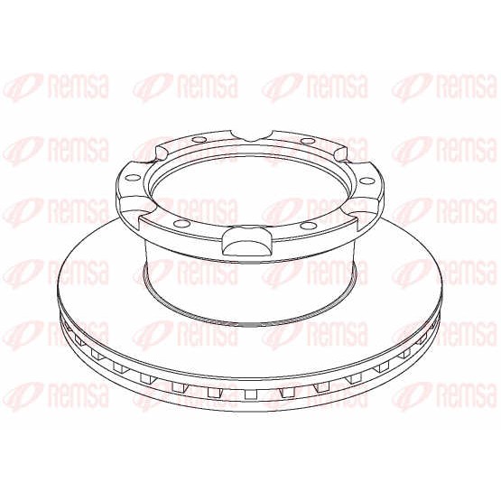 Слика на Кочионен диск REMSA Heavy Duty Brake Disc NCA1036.20