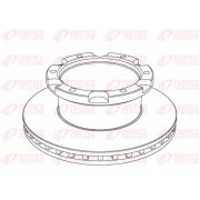 Слика 1 $на Кочионен диск REMSA Heavy Duty Brake Disc NCA1036.20