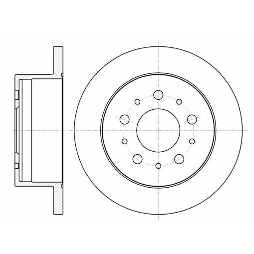 Слика на кочионен диск ROADHOUSE 61055.00 за Fiat Ducato Platform 250 160 Multijet 3,0 D - 158 коњи дизел