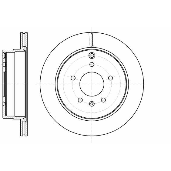 Слика на кочионен диск ROADHOUSE 61182.10 за CHEVROLET CAPTIVA C100,C140 2.0 D - 126 коњи дизел