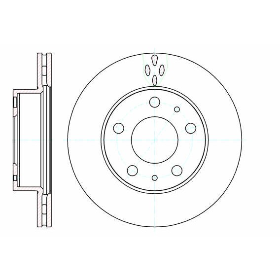 Слика на кочионен диск ROADHOUSE 61204.10 за Citroen Jumper BOX 244 2.2 HDi - 101 коњи дизел